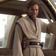 Obi-Wan Kenobi smiles in a scene from Revenge of the Sith.